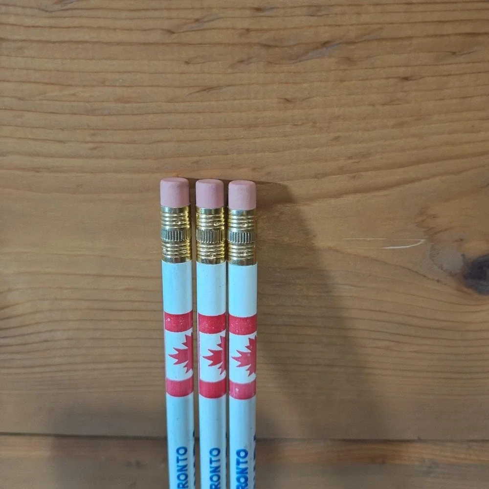 Lot of 3 Vintage Toronto Canada‎ Maple Leaf Pencil